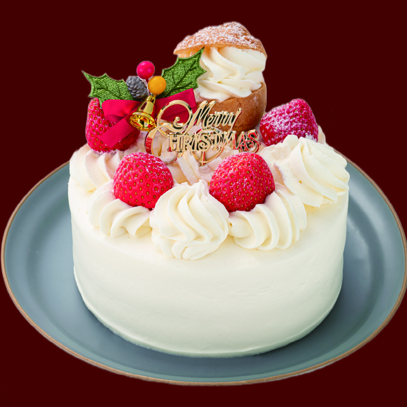 ジャージー牛乳生デコレ4号 直径約12cm 3〜4人分け クリスマスケーキ