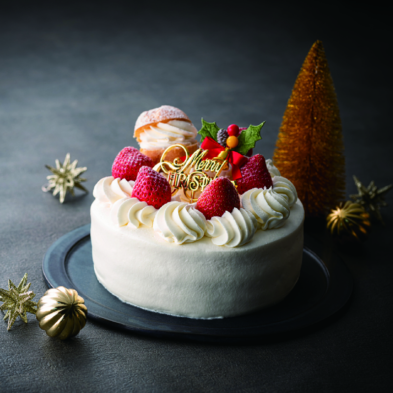 UMEYA クリスマスケーキ2025 美瑛産ジャージー牛乳使用の生デコレーションケーキ